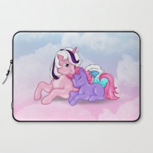 g1 my little pony Twilight and baby Ember Computer Cover by DreamvalleyMLP - Laptop Sleeve - 15"