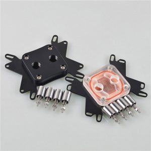 g1/4'' water cooling cpu block compute heat sink copper radiator parallel waterway intel amd coolers