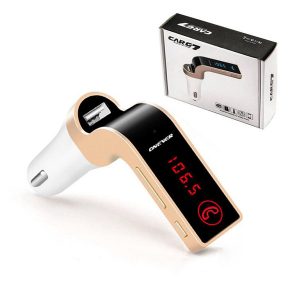 g7 car wireless bluetooth receiver mp3 fm transmitter modulator 2.1a car charger wireless kit support hands-with usb car charger