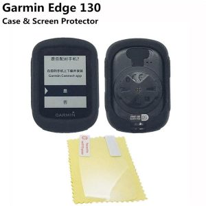 generic bike gel skin case & screen protector cover for garmin edge 130 gps computer quality case for garmin edge 130 gps