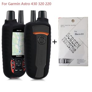 generic protect silicon case skin cover for garmin gps astro 430 320 220 with astro 320 screen protector for 430 220