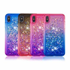 glitter case for iphone xs max girls women cute tpu cover for iphone 6 6s 7 8 plus case floating liquid quicksand protective shell