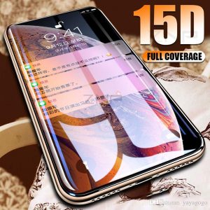 good quality 15d curved edge screen protector tempered glass for iphone 7 8 6 6s plus protective glass on the for iphone x xs max xr film