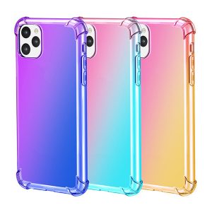 gradient colors cases for iphone 11 pro max xr xs 7 8plus 6s anti shock airbag case for samsung s10 s9 note 10