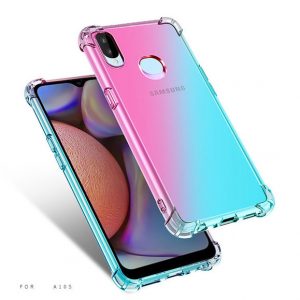 gradient colors shockproof clear case for samsung a10 a10s a10e a20 a30 a20s a20e a50 a70 a90 j4 j6 j8 2018 plus