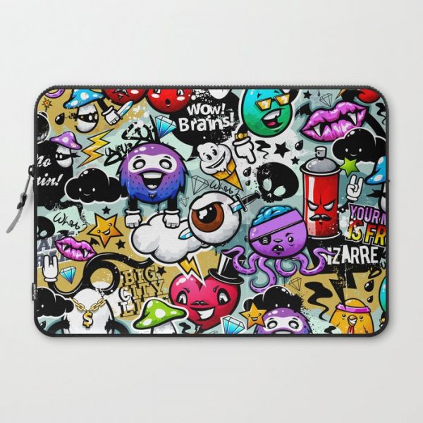 graffiti fun Computer Cover by mark ashkenazi - Laptop Sleeve - 15"