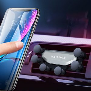 gravity car holder for phone in car air vent clip mount no magnetic mobile phone holder gps stand for iphone xs huawei new