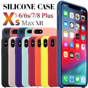 have logo official original liquid silicone rubber soft microfiber cover case for iphone 11 pro max xs xr x 8 7 6 6s plus with retail box