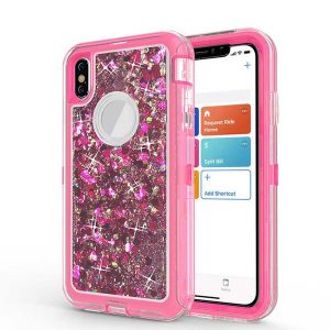 heavy duty case for samsung note 10 s9 plus shockproof liquid quicksand glitter case for iphone xs max xr 8 no clip opp bag