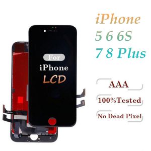 high brightness grade a +++ for iphone 5s 6 6s 7 7 plus 8 8 plus lcd display touch screen digitizer assembly & dhl