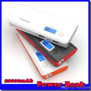 high capacity power bank with digital display 2 usb output led emergency flashlight ing