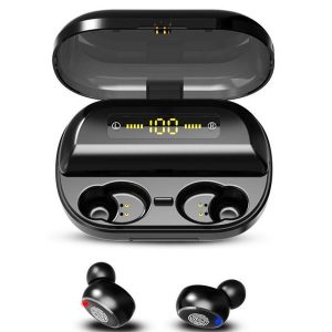 high v11 tws bluetooth 5.0 9d stereo earphone wireless earphones ipx7 waterproof earphones sport headphone with 4000mah charging box new