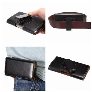 hip horizontal sheep leather clip holster case for iphone xr xs max 10 x 8 7 6 6s 5 5s se galaxy s9 s8 note 9 8 buckle 360 degree belt pouch