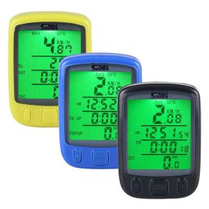 hobbylane waterproof bicycle computer wireless wired mtb bike odometer satch speedometer watch led digital rate 563a 563c