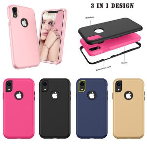 hybird silicone mobile phone case for moto g plus g7 play power z4 play lg k50 q60 g8 k12 plus nova 5 pro 3 in 1 drop resistance layer