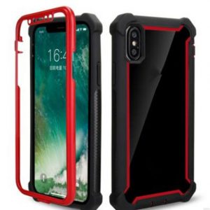 hybrid 3 in 1 defender clear soft tpu hard pc back cover cell phone case for iphone xs max xr x 7 8 6 plus s9 s8 plus note 8 9