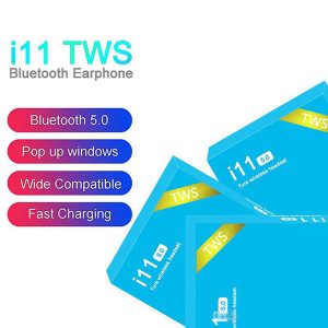 i11 tws earbuds airbuds bluetooth 5.0 headphones headset binaural call auto pairing touch control mini earphone with mic pop up window