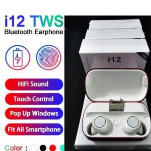 i12 tws bluetooth 5.0 wireless bluetooth headphones support earphones colorful touch control wireless headset earbuds sale