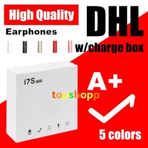 i7 i7s tws wireless bluetooth earbuds twins headphones earphone headphone for android samsung smart phone with charge box dhl