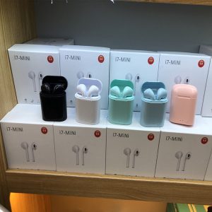 i7-mini tws pop-ups wireless bluetooth 5.0 earphone double earbuds with charging box mic sports for xiaomi huawei phone pk i7s i9s