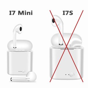 i7 tws mini bluetooth 5.0 earbud earphones stereo sports headphone in-ear earphone with mic charger box for iphone 11 android cell phone