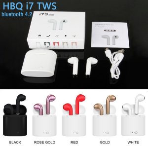 i7s i7 tws twins mini wireless earphones headset with mic stereo v4.2 headphone bluetooth earbuds with charge box for iphone android