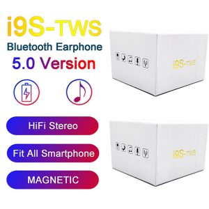 i9 i9s tws earbuds ture wireless stereo headphone bluetooth 5.0 headset pop up window binaural calling auto pairing mic hands earphone