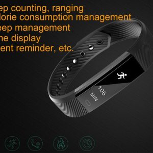 id115 smart bracelets fitness tracker step counter activity monitor band alarm clock vibration heart rate monitoring wristband dhl