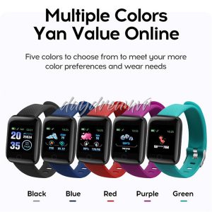 id116 plus smart watch bracelets fitness tracker loop fake heart rate step counter activity monitor sport band wristband for smart phones