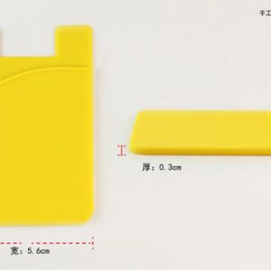 imprint customized logo fashion silicone pocket pal universal 3m sticky phone wallet silicone self adhesive card pocket