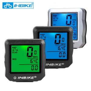 inbike wired bike computer waterproof bicycle speedometer digital backlight rainproof odometer clock satch bike accessories