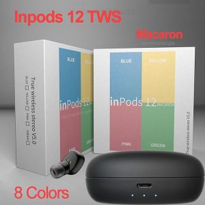 inpods 12 f3 tws wireless bluetooth headphones inpods12 v5.0 stereo cell phone earphones sports headphone touch earbuds