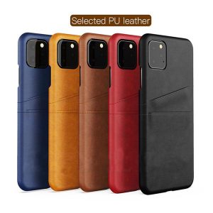 iphone 11 pro max luxury card holder case leather wallet case card slots hard cover phones shell for iphone 6 7 8plus