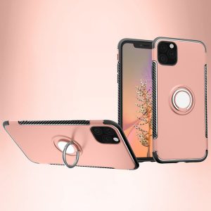 iphone 11 pro max phone case magnetic invisible bracket cover ring buckle anti-fall shell for iphone xs xr x 8plus 7plus 6s plus