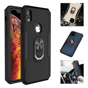 iron kickstand shockproof case for samsung note 10 j2 core a20 a10e moto e6 plus lg k40 k50 q60