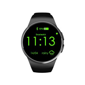 kw18 smart watch for android ios bluetooth reloj inteligente smart wristwatch sim card heart rate monitor watch clock mic anti lost bracelet