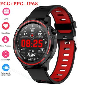 l8 smart watch men ip68 waterproof reloj hombre smartwatch with ecg ppg blood pressure heart rate sports fitness bracelet watch.