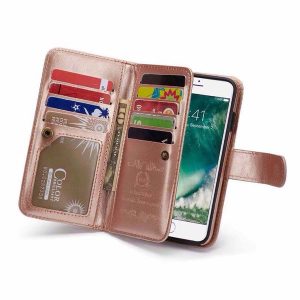 leather wallet folio phone case book design with stand and id card slots magnetic closure tpu interior case for iphone x (5.8 inch)