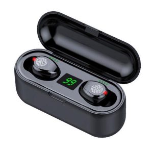 led display with 2000mah power bank charging case headsets wireless earphones bluetooth v5.0 f9 tws headphones earbuds