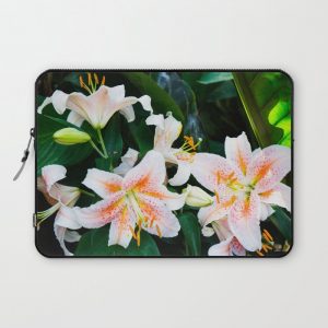 lilies and leaves Computer Cover by Georgie Chandler Photography - Laptop Sleeve - 13"