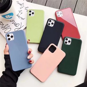 liquid silicone glass phone case for iphone 11 pro max xs max xr 7 8 plus cell phone case