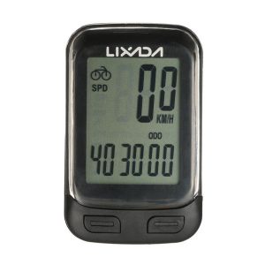 lixada bike computer multi functions wired / wireless bicycle cycling computer speedometer odometer with lcd screen backlight