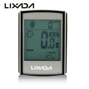 lixada multifunctional 2-in-1 wireless lcd bicycle cycling computer speed cadence water-resistant bicycle speedometer odometer