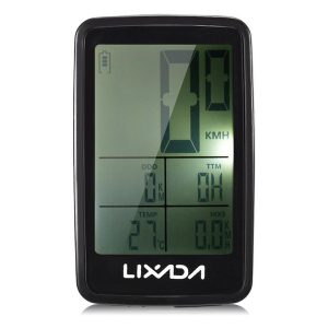 lixada usb rechargeable wireless bike cycling computer bicycle speedometer odometer satch speedometer watch led digital rate