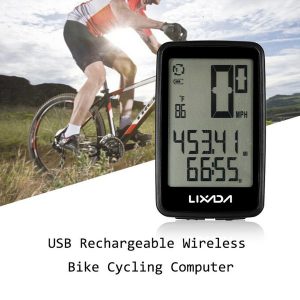 lixada wireless bike computer bicycle speedometer odometer with backlight temperature function ciclismo