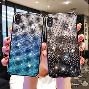 luxury bling glitter plating soft silicon cover case for iphone 11 pro 6 7 plus 8 x xs xr max all diamond glitter back phone coque capa