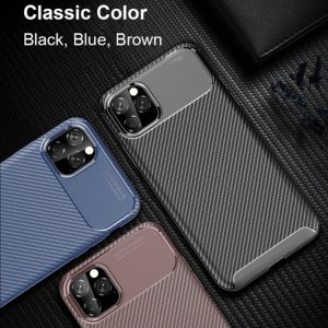 luxury case for iphone 11 silicone phone case for iphone 11 pro max 2019 carbon fiber protective cover for iphone xr x xs max