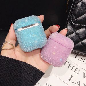 luxury fashion brand silicone bluetooth wireless earphone case with drill bling headset cases for airpods1/2 box earphone cover