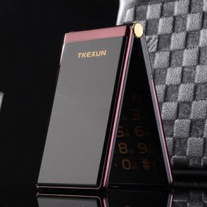 luxury flip 3.0 inch big touch screen dual sim card mp3 mp4 fm vibrate senior business mobile phone