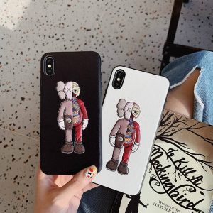 luxury phone case designer for 2020 new iphone 11pro max xr xsmax x/xs 7 8 plus with brand doll back real cover case 2 styles